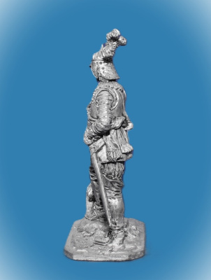 Картинка 127. Оловянный солдатик Германский кавалерист с собакой, 16в, 54мм  от магазина Масштаб