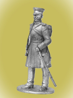 Картинка P-230 Обер-офицер пеших полков Симбирского ополчения, 1812-1813 гг., 54мм  от магазина Масштаб