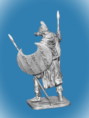 Картинка 212. Оловянный солдатик Фракийский пельтаст, 5 век до н.э., 54мм  от магазина Масштаб