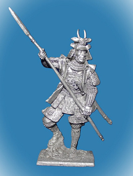 Картинка 171. Оловянный солдатик Самурай, 16-17 в, 54мм  от магазина Масштаб