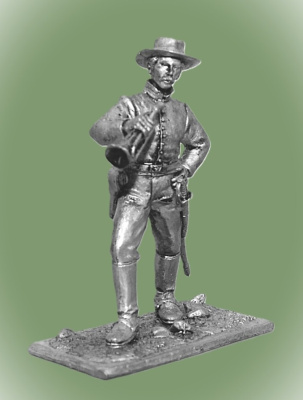 Картинка CW-015 Оловянная миниатюра Трубач американской армии, 1861 – 65 гг., 54 мм  от магазина Масштаб