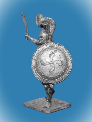 Картинка 213. Оловянный солдатик Греческий гоплит, 480 год до н.э., 54мм  от магазина Масштаб