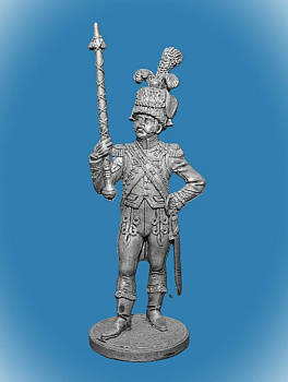 Картинка NAP-002 Оловянный солдатик Драм-мажор голландских гренадер 1810-11 гг., 54мм  от магазина Масштаб