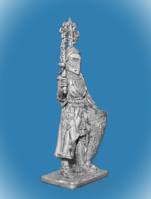Картинка 336 Оловянный солдатик Граф Фридрих фон Лейнинген, 14 век, 54 мм  от магазина Масштаб