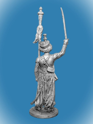 Картинка NAP-073 Оловянный солдатик Мамелюк с бунчуком. Франция, 1806-14 гг., 54 мм  от магазина Масштаб