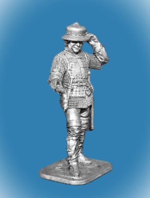 Картинка 252. Оловянный солдатик Артиллерист с пальником, 16 в, 54мм  от магазина Масштаб