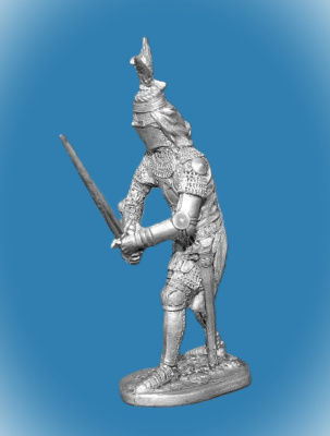 Картинка 078. Оловянный солдатик Сэр Оливер д Ингхем. Англия, 1-я пол. 14 века, 54мм  от магазина Масштаб