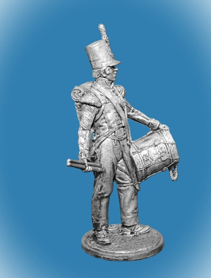 Картинка NAP-090 Оловянный солдатик Барабанщик. Великобритания, 1810-15, 54 мм  от магазина Масштаб