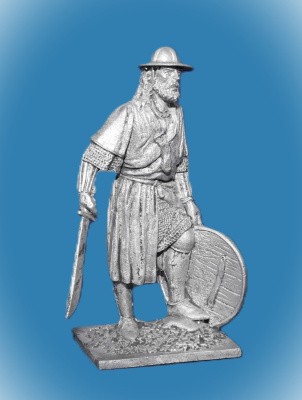 Картинка 015. Оловянный солдатик Немецкий пехотинец, 14 век  от магазина Масштаб