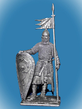 Картинка 185. Оловянный солдатик Нормандский рыцарь, 2-я пол. 11 в, 54мм  от магазина Масштаб