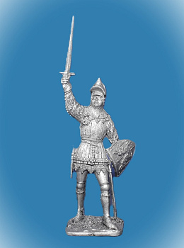 Картинка 141. Оловянный солдатик Французский рыцарь, 2-я пол. 14 в., 54мм  от магазина Масштаб
