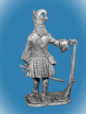 Картинка 270. Оловянный солдатик Петровский офицер, 1710 г., 54 мм  от магазина Масштаб