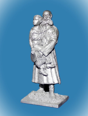 Картинка 029. Оловянный солдатик Казак Собств. Е.И.В. Конвоя с царевичем Алексеем, 1910 г., 54мм  от магазина Масштаб