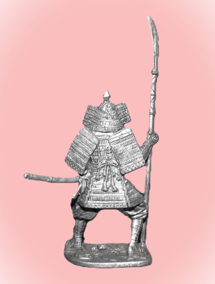 Картинка 184. Оловянный солдатик Самурай, 11-13 в, 54мм  от магазина Масштаб
