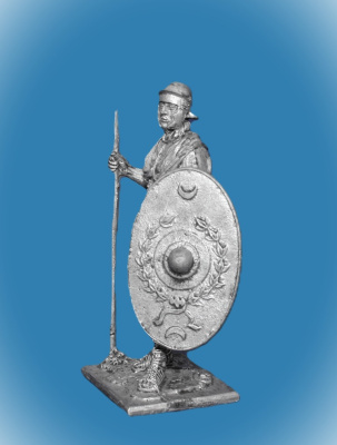 Картинка 083. Оловянный солдатик Римский вспомогательный пехотинец, 1 век н.э., 54мм  от магазина Масштаб