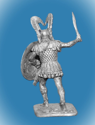 Картинка 213. Оловянный солдатик Греческий гоплит, 480 год до н.э., 54мм  от магазина Масштаб