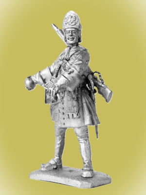 Картинка P-236 Гренадер Бутырского солдатского полка, 1708-1712 г.г., 54мм  от магазина Масштаб