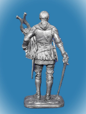 Картинка 155. Оловянный солдатик Западноевропейский рыцарь, конец 14 в, 54мм  от магазина Масштаб