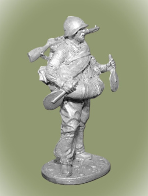 Картинка WWII-057 Боец РККА в плавательном костюме МПК. 1939-43 гг. СССР 54 мм  от магазина Масштаб