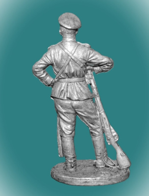 Картинка WWI-4 Оловянный солдатик Рядовой драгунского полка. Россия, 1914-18гг.., 54мм  от магазина Масштаб