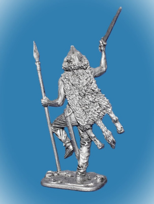 Картинка 218. Оловянный солдатик Берсерк, 9-10 в, 54мм  от магазина Масштаб