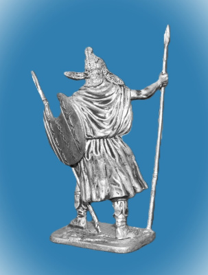 Картинка 212. Оловянный солдатик Фракийский пельтаст, 5 век до н.э., 54мм  от магазина Масштаб