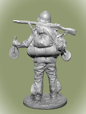 Картинка WWII-057 Боец РККА в плавательном костюме МПК. 1939-43 гг. СССР 54 мм  от магазина Масштаб