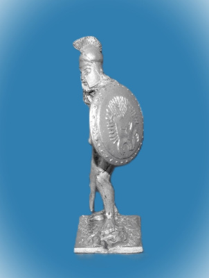 Картинка 005. Оловянный солдатик Греческий гоплит с пикой, 5 век до н.э.  от магазина Масштаб