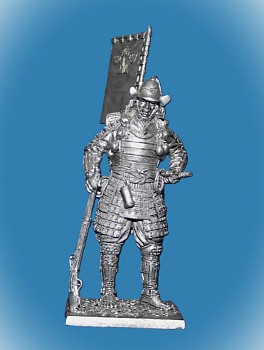Картинка 120. Оловянный солдатик Самурай в походе, 16 век, 54мм  от магазина Масштаб