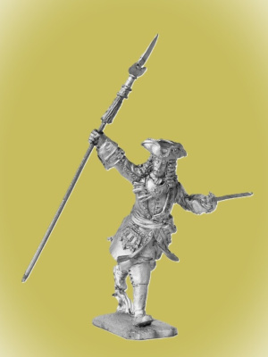 Картинка P-248 Капитан-поручик лейб-гвардии Преображенского полка, 1709 г., 54мм  от магазина Масштаб
