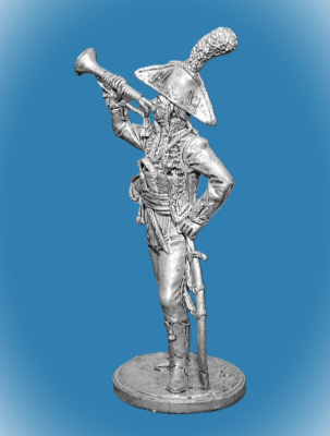 Картинка NAP-009 Оловянный солдатик Трубач полка дромадеров.Франция 1801-02 г., 54мм  от магазина Масштаб