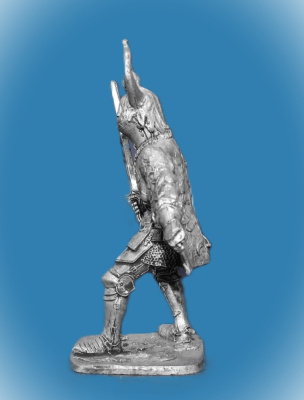 Картинка 082. Оловянный солдатик Жан де Креки. Бургундия, 1-я пол. 15 века, 54мм  от магазина Масштаб