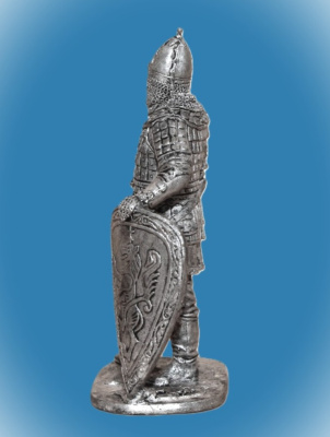 Картинка 243. Оловянный солдатик Русский знатный воин, конец 13-14 в, 54мм  от магазина Масштаб