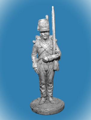 Картинка NAP-031 Оловянный солдатик Ряд.батальонной роты 44-го Вост.-Эссекского плк. Великобрт. 1812-15 гг  от магазина Масштаб