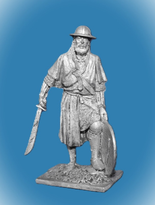 Картинка 015. Оловянный солдатик Немецкий пехотинец, 14 век  от магазина Масштаб