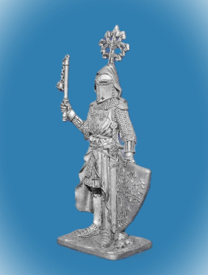 Картинка 336 Оловянный солдатик Граф Фридрих фон Лейнинген, 14 век, 54 мм  от магазина Масштаб