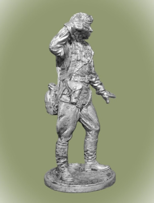 Картинка WWII-005 Оловянный солдатик Комэск 178-го гвард. авиац. полка капитан Кирилл Евстигнеев 1945, 54 мм.  от магазина Масштаб