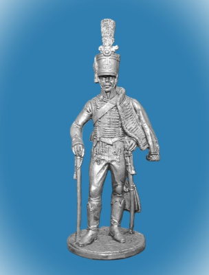 Картинка NAP-057 Оловянный солдатик Вахмистр 4-го гусарского полка Дестен-Гомбурга 1805-15 гг, 54 мм  от магазина Масштаб