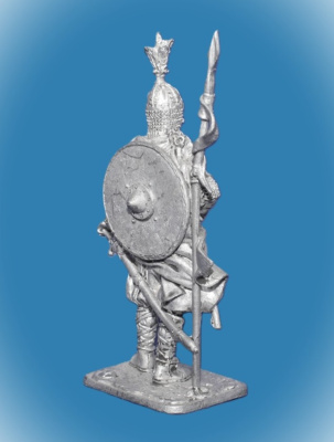 Картинка 335 Оловянный солдатик Знатный дружинник-конник. Русь, 10 век, 54 мм  от магазина Масштаб