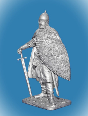 Картинка 289. Оловянный солдатик Новгородский боярин Гаврила Олексич, 1240-е гг., 54 мм  от магазина Масштаб
