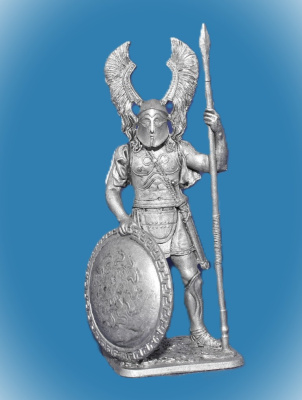 Картинка 254. Оловянный солдатик Гоплит. Конец 6 века до.н.э., 54мм  от магазина Масштаб