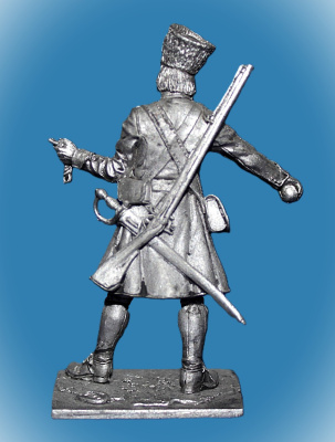 Картинка 238. Оловянный солдатик Гренадер 2-го Выборного (Бутырского ) полка, 1698-1702 гг., 54мм  от магазина Масштаб