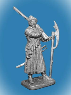Картинка 200. Оловянный солдатик Московский стрелец, 17 в, 54мм  от магазина Масштаб
