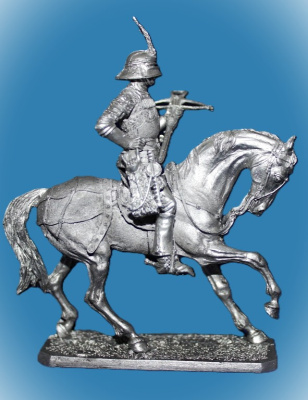 Картинка 108. Оловянный солдатик Швейцарский конный арбалетчик, 1460-1495 гг., 54мм  от магазина Масштаб