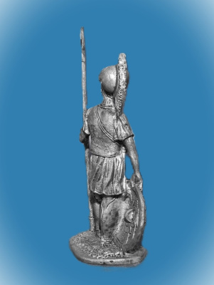 Картинка 007. Оловянный солдатик Спартанский гоплит, 5 век до н.э.  от магазина Масштаб