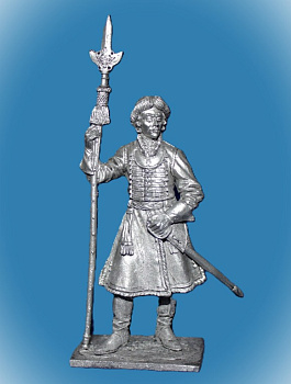 Картинка 229. Оловянный солдатик Обер-офицер Преображенского полка, 1698-1702 гг. Россия, 54мм  от магазина Масштаб