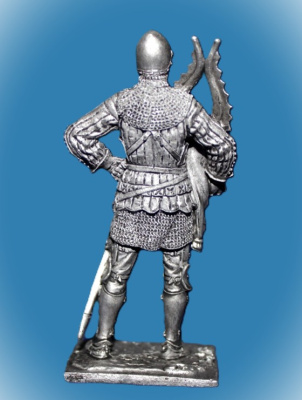 Картинка 165. Оловянный солдатик Европейский рыцарь, конец 14 в, 54мм  от магазина Масштаб