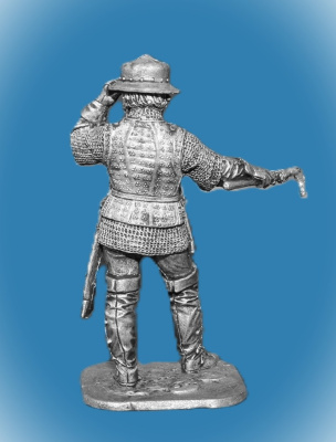 Картинка 252. Оловянный солдатик Артиллерист с пальником, 16 в, 54мм  от магазина Масштаб