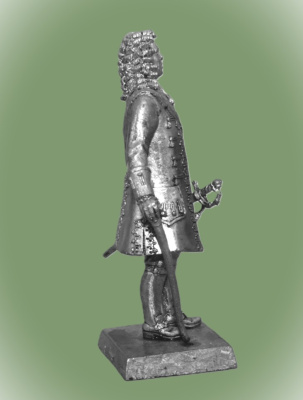 Картинка MMW0002 Оловянная миниатюра Василий Никитич Татищев (1686 – 1750), 54 мм  от магазина Масштаб