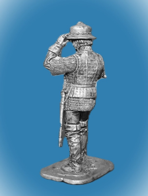 Картинка 252. Оловянный солдатик Артиллерист с пальником, 16 в, 54мм  от магазина Масштаб